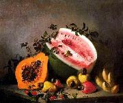 unknow artist, Papaya and watermelon